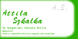 attila szkalka business card